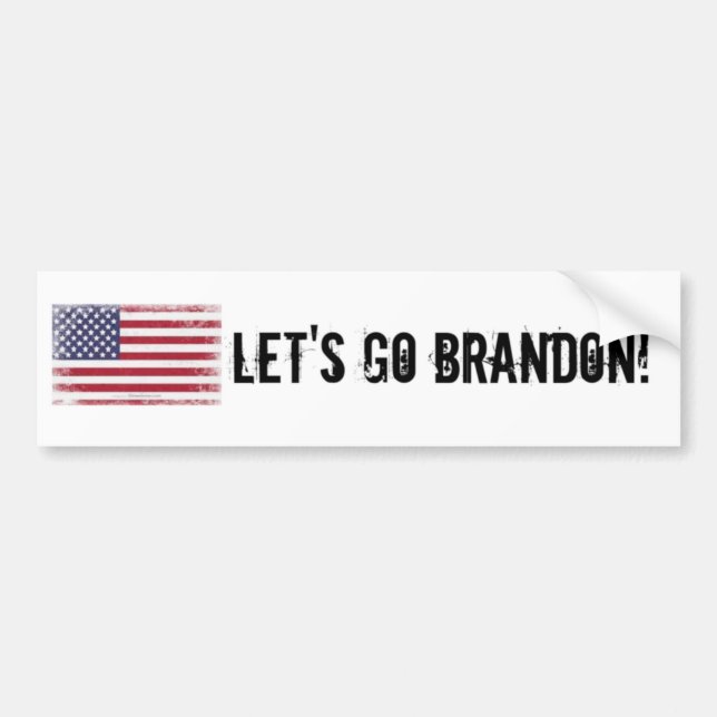 Adesivo Para Carro Vamos Go Brandon Conservador Bumper Sticker (Frente)