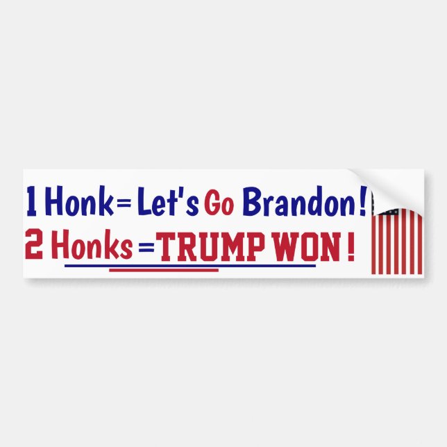 Adesivo Para Carro Vamos Honk do Brandon Bumper Sticker (Frente)