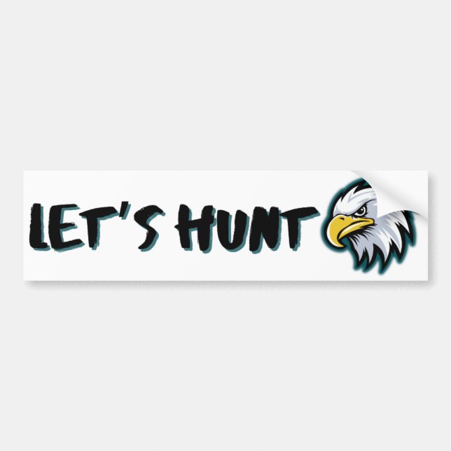 Adesivo Para Carro VAMOS HUNT Philadelphia Eagles Bumper Sticker (Frente)