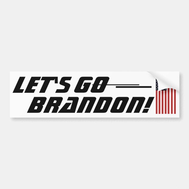 Adesivo Para Carro Vamos para Brandon Bumper Sticker (Frente)