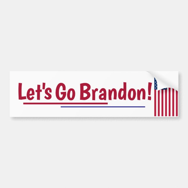 Adesivo Para Carro Vamos para Brandon Bumper Sticker (Frente)