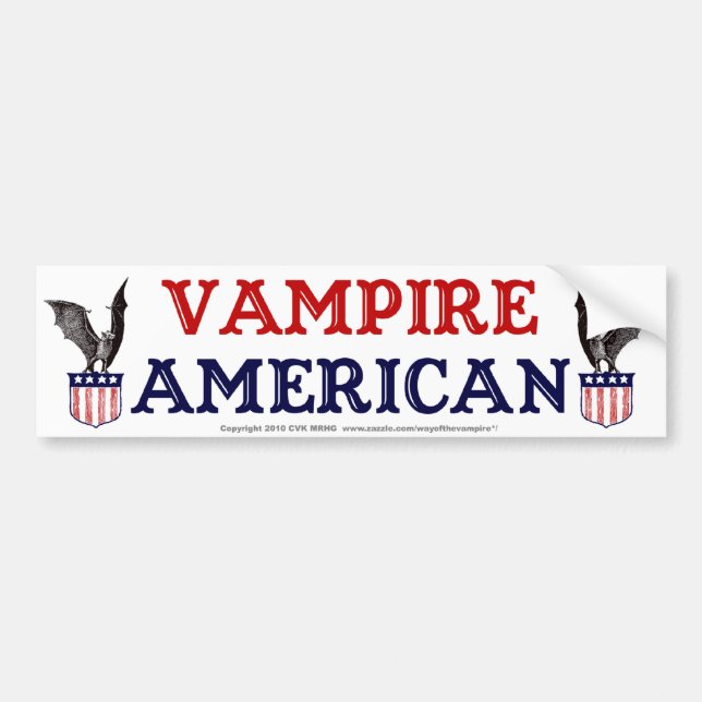 Adesivo Para Carro Vampiro americano (Frente)