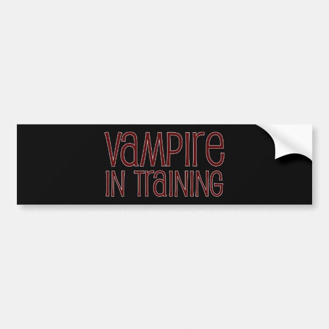 Adesivo Para Carro Vampiro no treinamento (Frente)