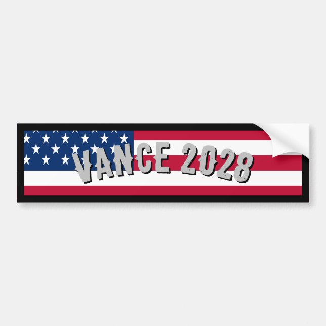 Adesivo Para Carro Vance 2028 American Flag (Frente)
