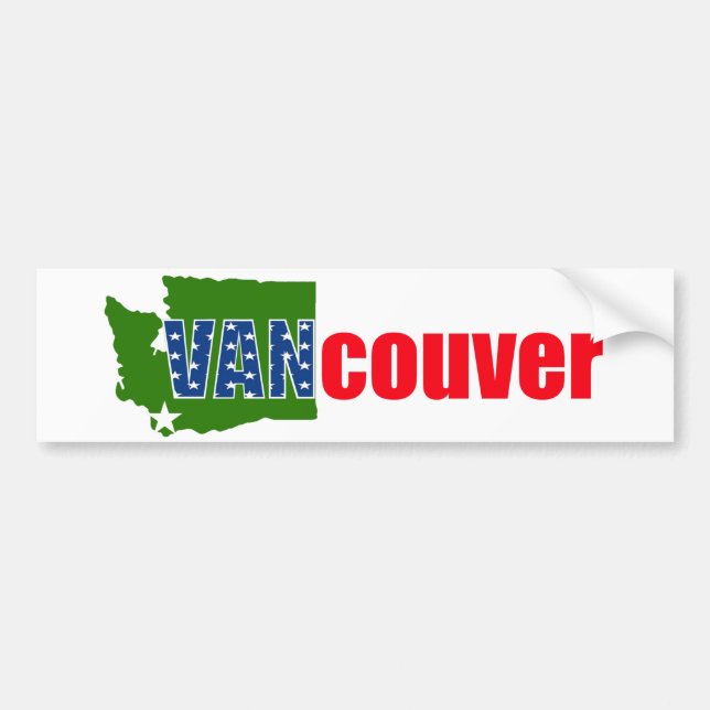 Adesivo Para Carro Vancouver, Washington Bumper Sticker (Frente)