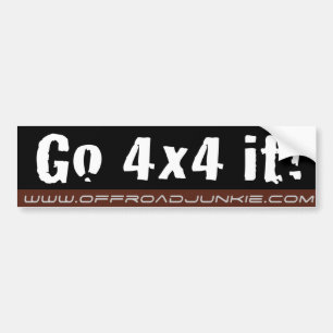 Adesivo Para Carro Vão 4x4 ele! Autocolante no vidro traseiro