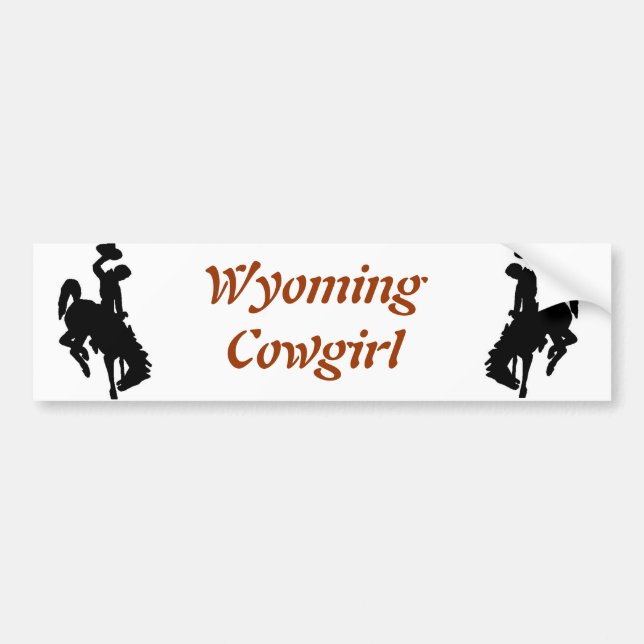 Adesivo Para Carro Vaqueira de Wyoming (Frente)