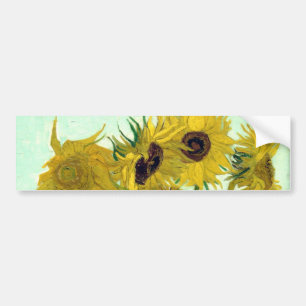 Adesivo Para Carro Vase com Doze Girassóis Van Gogh Fine Art