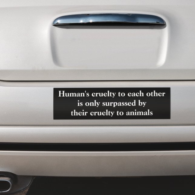 Adesivo Para Carro Vegan Animal Rights Cruelty (Criador carregado)