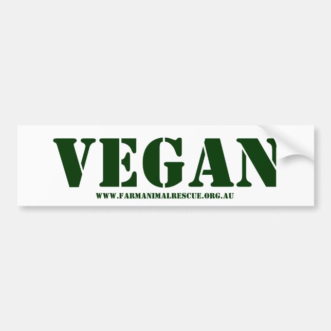Adesivo Para Carro Vegan Bumper Sticker (Frente)
