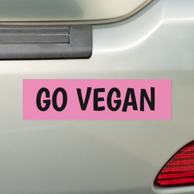 ADESIVO PARA CARRO VEGAN BUMPER STICKER (No carro)