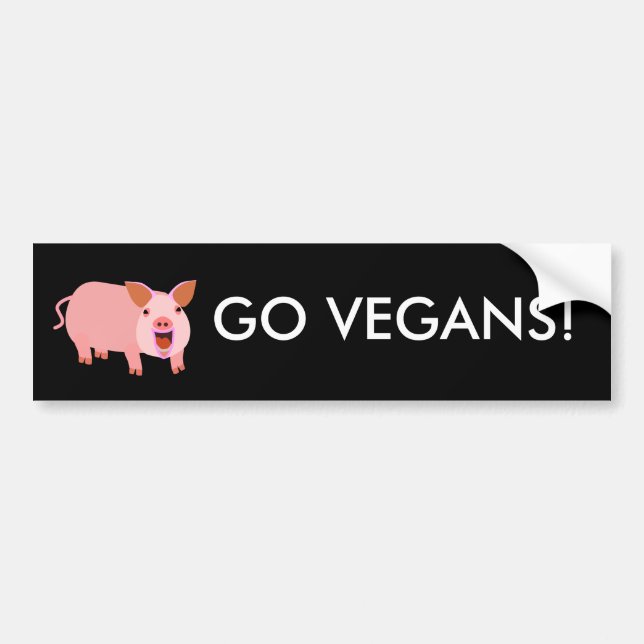 Adesivo Para Carro Vegan Bumpersticker (Frente)