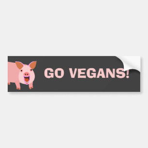 Adesivo Para Carro Vegan Bumpersticker