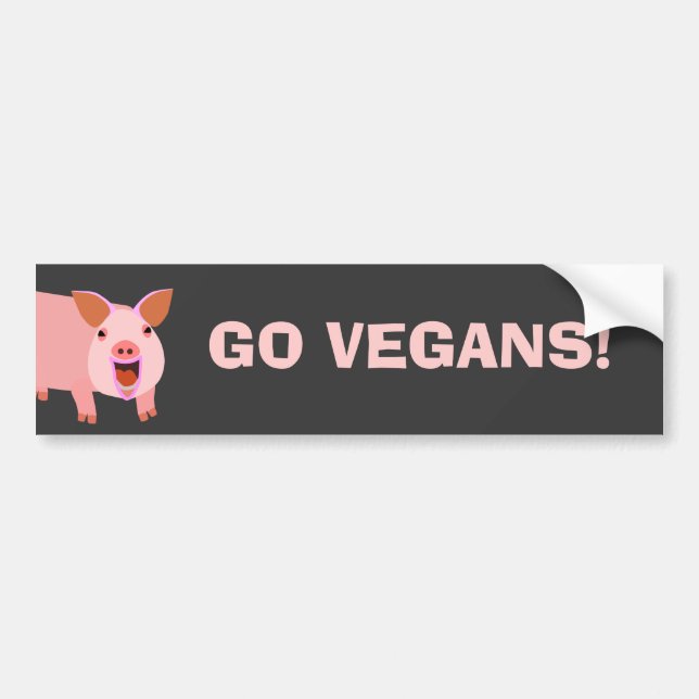 Adesivo Para Carro Vegan Bumpersticker (Frente)