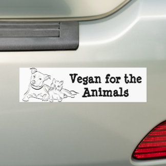 Adesivo Para Carro Vegan para os Animais