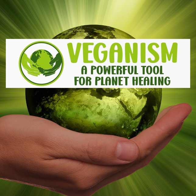 Adesivo Para Carro Veganismo, Bom Para Você Melhor Para Todos, Ativis (Criador carregado)