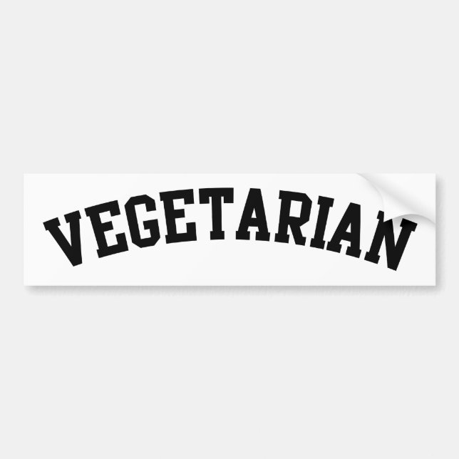 Adesivo Para Carro Vegetariana (Frente)