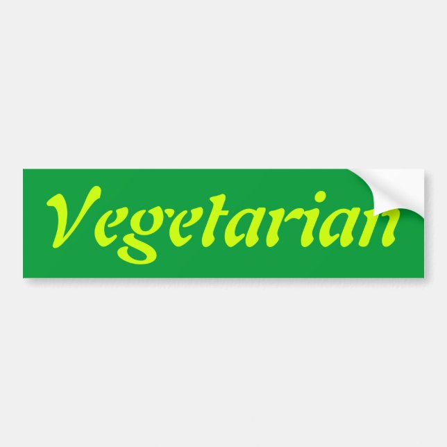 Adesivo Para Carro Vegetariano (Frente)