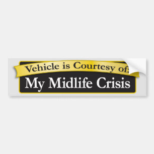 Adesivo Para Carro Veículo da crise do Midlife