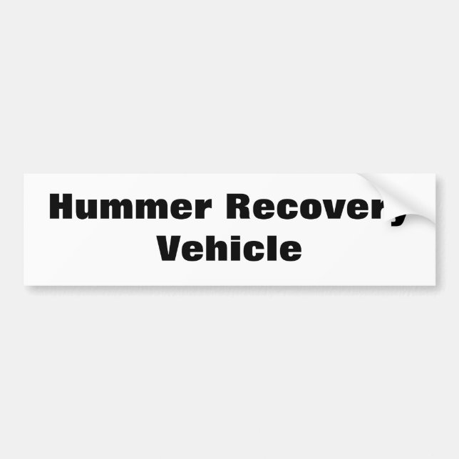 Adesivo Para Carro Veículo de recuperação de Hummer (Frente)