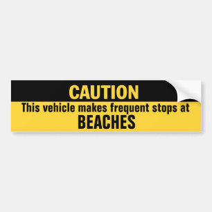 Adesivo Para Carro Veículo Faz Paragens Frequentes em Praias