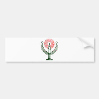 Adesivo Para Carro Vela de Natal Tradicional