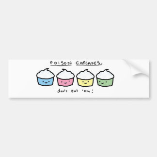 Adesivo Para Carro veneno-cupcakes