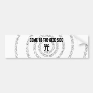 Adesivo Para Carro Venha para o lado do Geek para o decor Pi