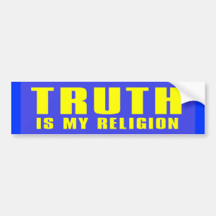 Adesivo Para Carro verdade minha religião