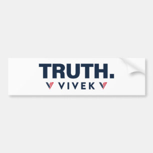 Adesivo Para Carro Verdade - Vivek Ramaswamy para o Presidente 2024