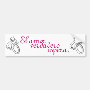 Adesivo Para Carro Verdadero espera do amor do EL