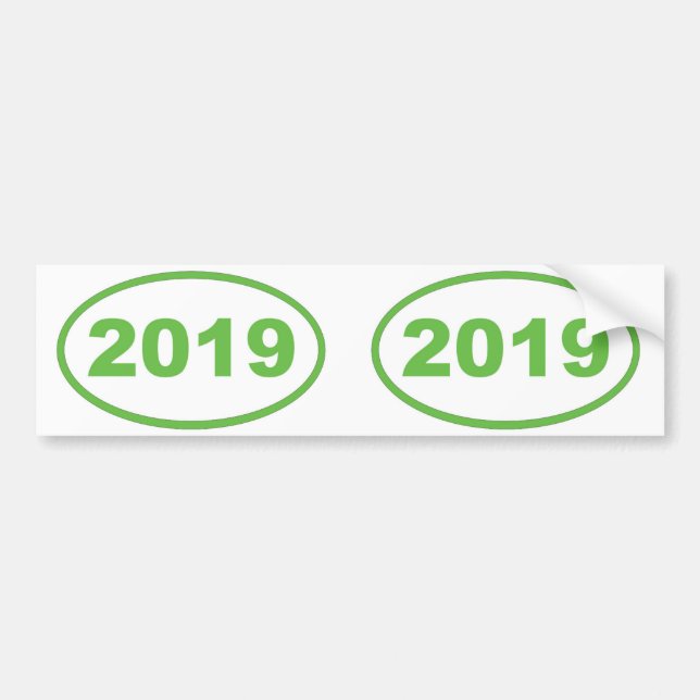 Adesivo Para Carro Verde-claro 2019 (Frente)