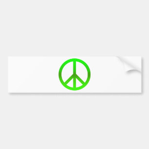 Adesivo Para Carro Verde do símbolo de paz
