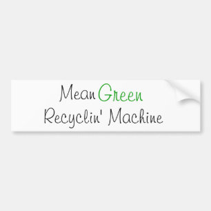 Adesivo Para Carro Verde médio, máquina de Recyclin