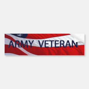 Adesivo Para Carro Vereador do Exército Americano Flag Bumper Sticker