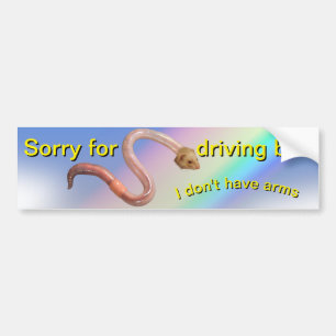Adesivo Para Carro Verme mau
