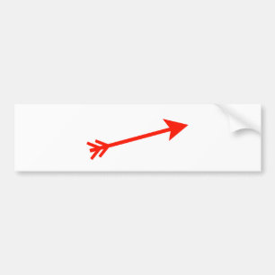 Adesivo Para Carro Vermelho de Seta 15° O MUSEU Zazzle Dons