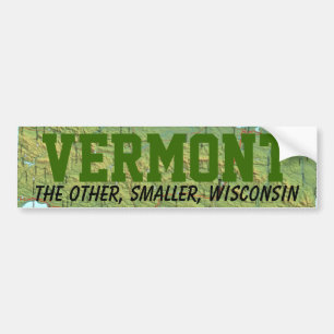 Adesivo Para Carro Vermont: O outro Wisconsin menor
