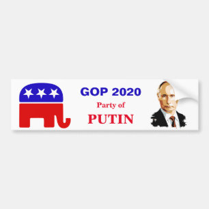 ADESIVO PARA CARRO VESTIDO DE BUMPER "PARTIDO DE PUTIN" DE 2020