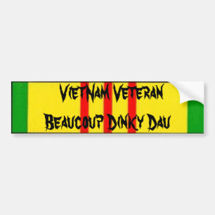 Adesivo Para Carro Veterano Beaucoup Dau Dinky de Vietnam
