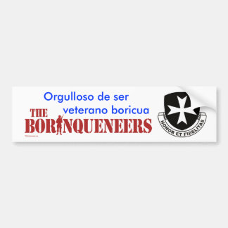 Adesivo Para Carro Veterano Boricua 2 - autocolante no vidro traseiro