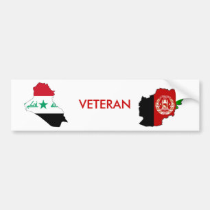 Adesivo Para Carro Veterano de Iraque & de Afeganistão