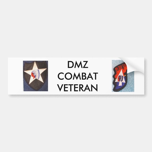 ADESIVO PARA CARRO VETERANO DO COMBATE DE DMZ (Frente)