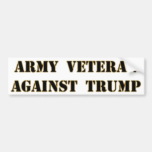 Adesivo Para Carro Veterano do exército contra o trunfo