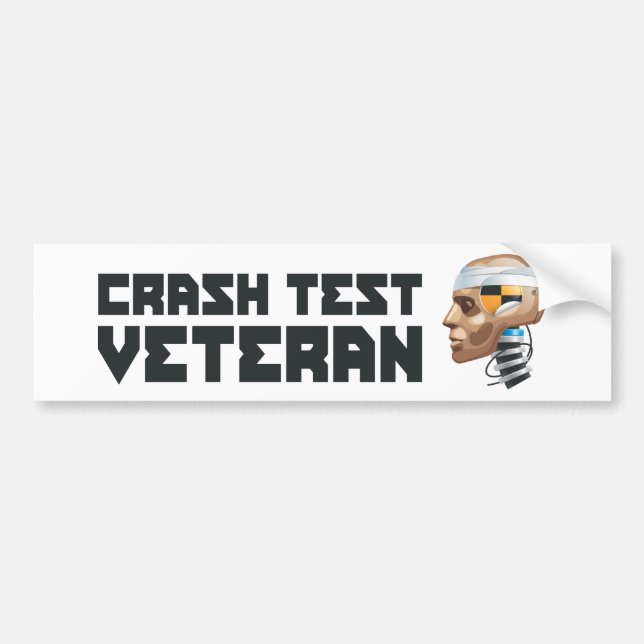 Adesivo Para Carro Veterano do teste do impacto (Frente)