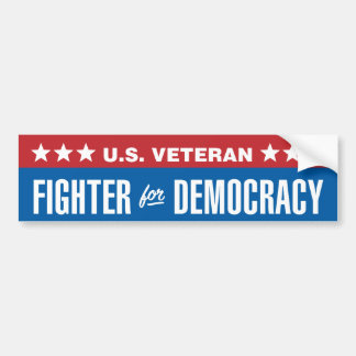 Adesivo Para Carro Veterano dos Estados Unidos / Combatente pela Demo