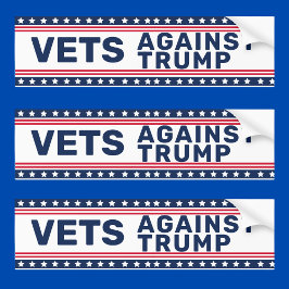Adesivo Para Carro Veteranos Contra a Política de Trump