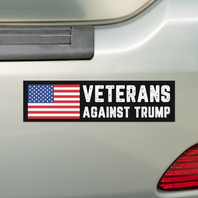Adesivo Para Carro Veteranos Contra Trump Anti-Trump (No carro)