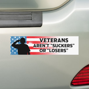 Adesivo Para Carro Veteranos não são Suckers ou perdedores anti-trump