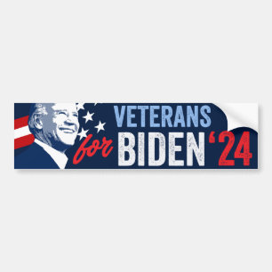 Adesivo Para Carro Veteranos para Biden 2024